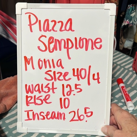 Piazza Sempione Made in Italy Black Monia Trouser Size 40/US4 - Picture 10 of 14